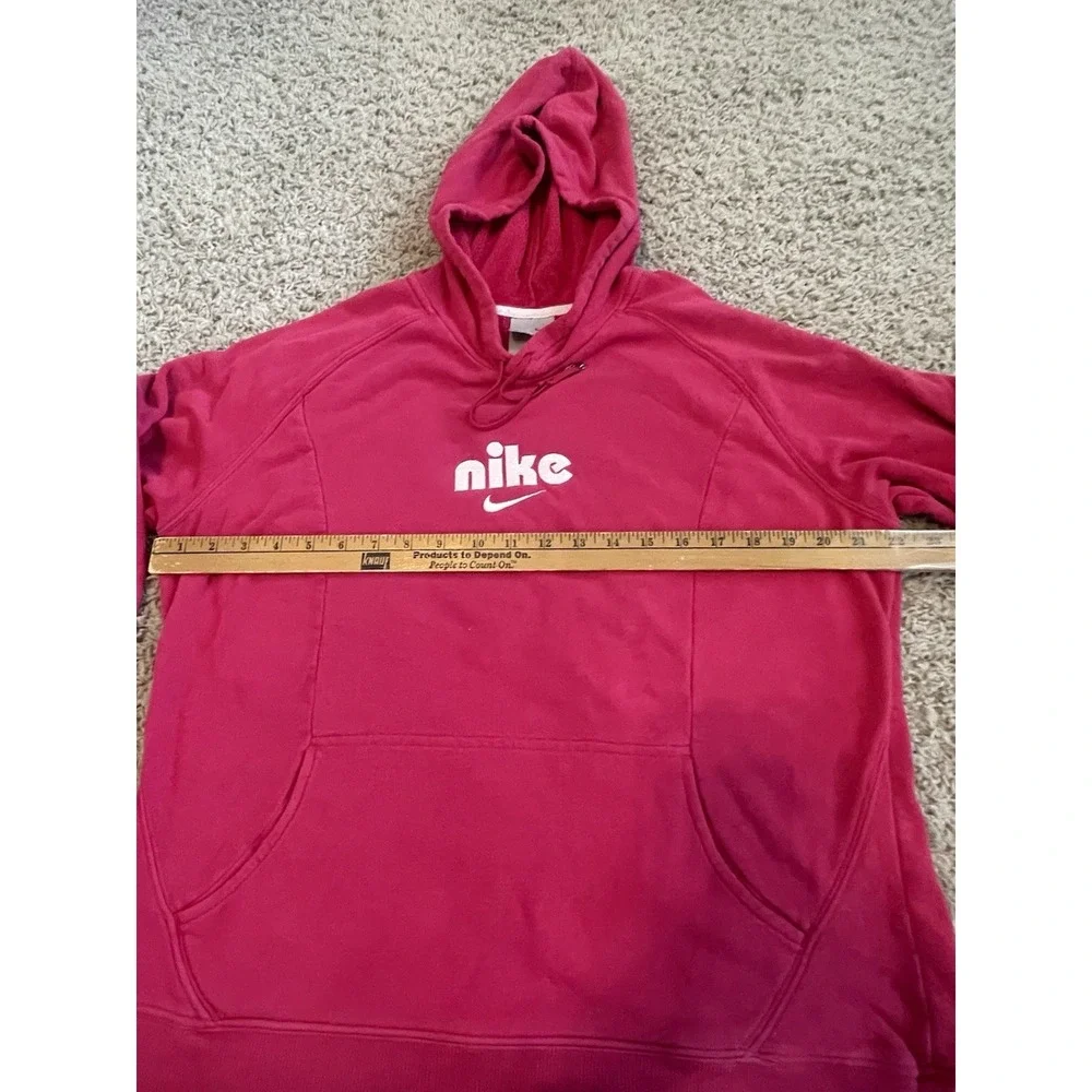 Nike Hoodie Pink Women's XL 16-18 Hooded  Spell Out Y2K